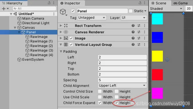 Unity2019学习：常用功能--Unity UI自动布局相关组件_UGUI_04